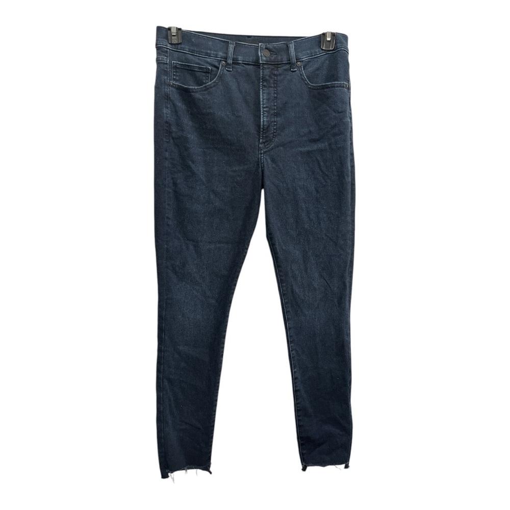 Express Dark Blue Denim skinny high rise ankle jeans. Size 10